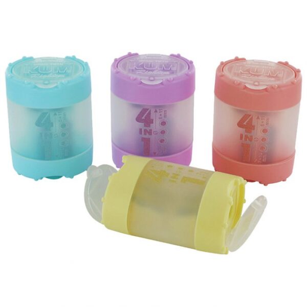 ŠILJILO PVC S PVC KUTIJOM 4RUPE 4IN1 K4 KUM.3640621 SORTIRANO PASTEL