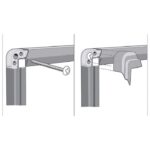 PLOČA MAGNETNA 240X120 CM ALUMINIJSKI OKVIR PREMIUM PLUS STEEL NOBO 1915151 BIJELA - Image 5