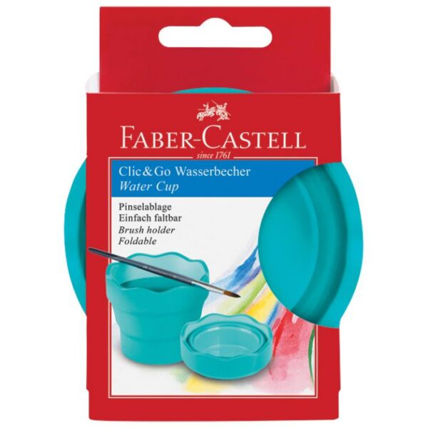 ČAŠA ZA TEMPERE CLIC&AMP;GO FABER-CASTELL 181580 TIRKIZNA BLISTER