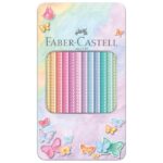 BOJE DRVENE  12BOJA METALNA KUTIJA SPARKLE PASTEL FABER-CASTELL 201910