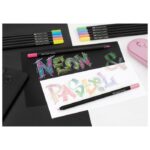 BOJE DRVENE  12BOJA TROKUTASTE BLACK EDITION NEON PLUS PASTEL FABER-CASTELL 116410 BLISTER - Image 2