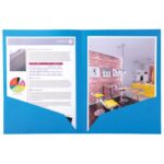FASCIKL PREKLOPNI KARTONSKI A4 SA 2 DŽEPA PK25 EXACOMPTA 415002E PLAVI - Image 2
