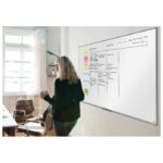 PLOČA MAGNETNA 180X 90 CM ALUMINIJSKI OKVIR ESSENCE STEEL NOBO 1915450 BIJELA - Image 5