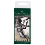 SET PITT ARTIST PK6 BLACK FABER-CASTELL 167154 BLISTER
