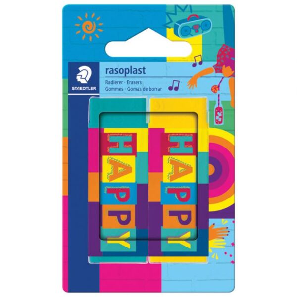 GUMICA RASOPLAST B20 PK2 HAPPY STAEDTLER 526B2BK2HA BLISTER * DO ISTEKA ZALIHA