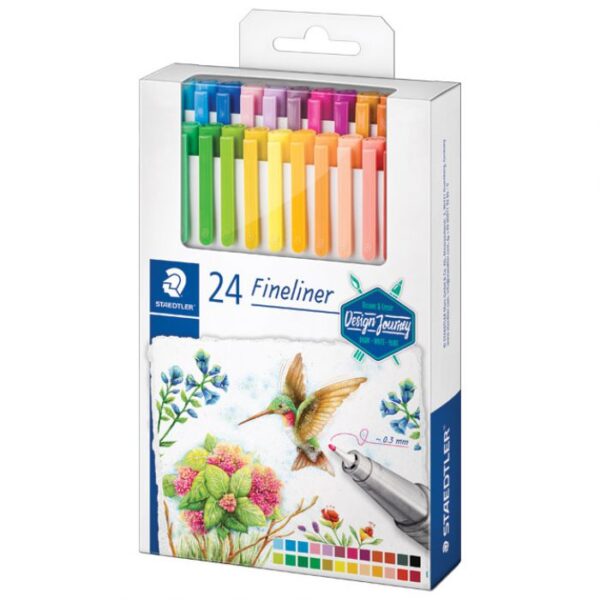 FLOMASTER FINELINER 0,3 MM 24BOJE TRIPLUS DESIGN JOURNEY STAEDTLER 334 C24-C * DO ISTEKA ZALIHA