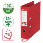 REGISTRATOR A4 ŠIROKI SAMOSTOJEĆI CO2 NEUTRAL VIVIDA ESSELTE 627568 CRVENI * DO ISTEKA ZALIHA - Image 3