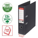 REGISTRATOR A4 ŠIROKI SAMOSTOJEĆI CO2 NEUTRAL VIVIDA ESSELTE 627569 CRNI * DO ISTEKA ZALIHA - Image 4