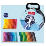 FLOMASTER ŠKOLSKI  33BOJE U METALNOJ KUTIJI CONNECTOR SOCCER FABER-CASTELL 155538 - Image 2