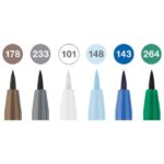 SET PITT ARTIST BRUSH B  6BOJA WINTERLUDE FABER-CASTELL 167176 BLISTER - Image 3