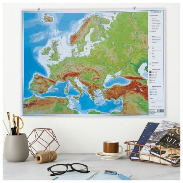 KARTA ZIDNA EUROPE 64X49 CM MINI TRSAT