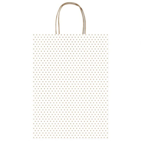 VREĆICE UKRASNE 36X41X12 CM TOČKICE REX-SAUL SADOCH SDF36-249D BIJELE * DO ISTEKA ZALIHA