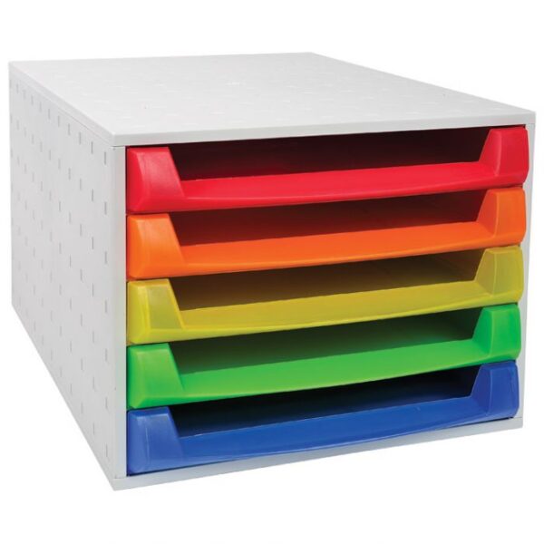 KUTIJA S  5 LADICA (SORT BOJE) LINICOLOR EXACOMPTA 221098D SIVA