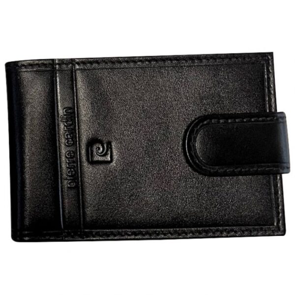 ETUI ZA KARTICE/VIZITKE S GUMBOM KOŽA PIERRE CARDIN 2127LB01 CRNI