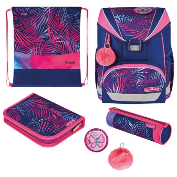 TORBA ŠKOLSKA ANATOMSKA 4/1 ULTRALIGHT PLUS TROPICAL CHILL HERLITZ 50043224 * DO ISTEKA ZALIHA