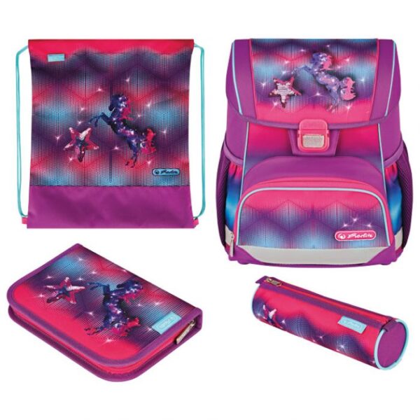 TORBA ŠKOLSKA ANATOMSKA 4/1 LOOP FUNKY HORSE HERLITZ 50043699 * DO ISTEKA ZALIHA