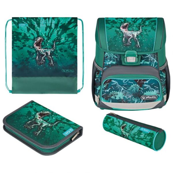 TORBA ŠKOLSKA ANATOMSKA 4/1 LOOP GREEN REX HERLITZ 50043101 * DO ISTEKA ZALIHA