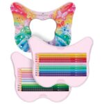 BOJE DRVENE  20BOJA METALNA KUTIJA SPARKLE BUTTERFLY FABER CASTELL 201971 - Image 2