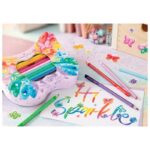 BOJE DRVENE  20BOJA METALNA KUTIJA SPARKLE BUTTERFLY FABER CASTELL 201971 - Image 5