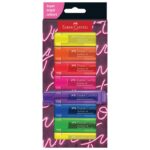 SIGNIR 1-5 MM 46 NEON KARTONSKA KUTIJA FABER CASTELL 254601/8BOJA BLISTER