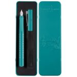 NALIVPERO SPARKLE (M) U METALNOJ KUTIJI FABER CASTELL 201516 METALIK TIRKIZNO
