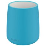 ČAŠA ZA OLOVKE KERAMIČKA OKRUGLA FI-8,5XH10,8 CM COSY LEITZ 53290061 PLAVA