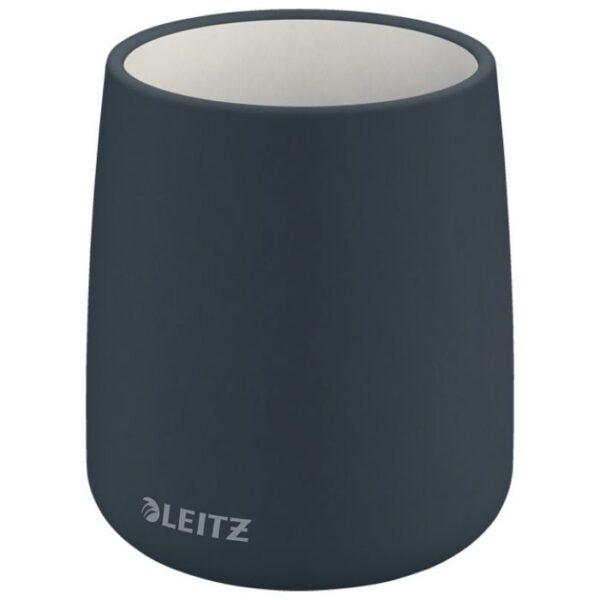 ČAŠA ZA OLOVKE KERAMIČKA OKRUGLA FI-8,5XH10,8 CM COSY LEITZ 53290089 SIVA