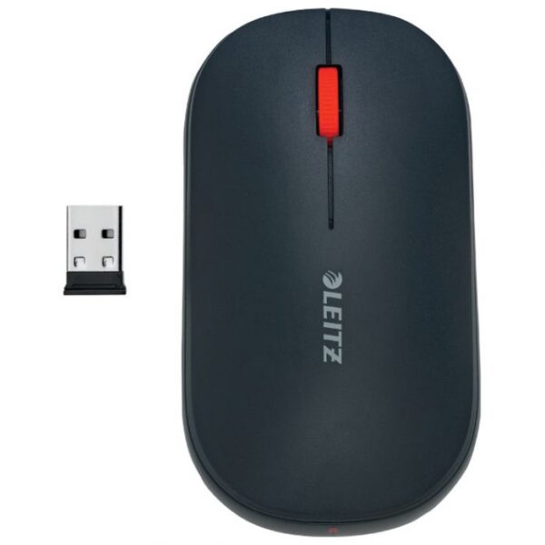MIŠ USB 3TIPKE OPTIČKI BEŽIČNI COSY LEITZ 65310089 TAMNOSIVI