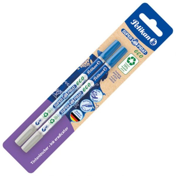 BRISAČ TINTE-FLOMASTER SUPER PIRAT 850B ECO PK2 PELIKAN 822251 BLISTER * DO ISTEKA ZALIHA