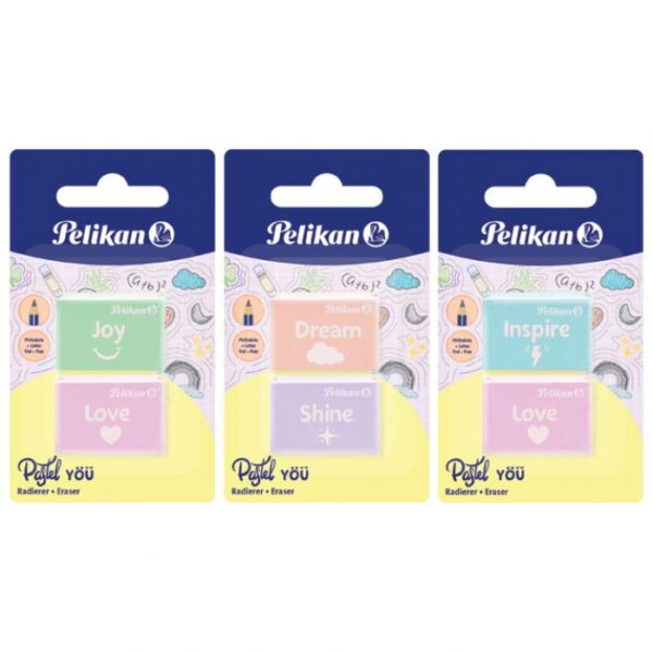 GUMICA PASTEL PK2 PELIKAN 606196 (300007904) BLISTER