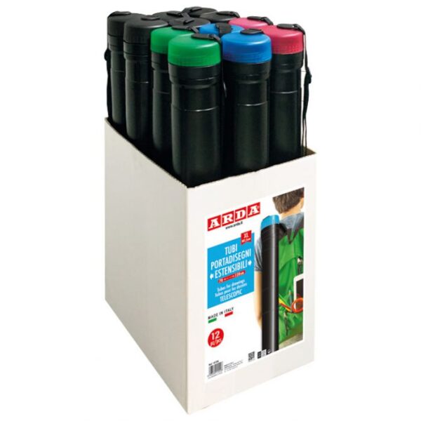 TUBA ZA NACRTE TELESKOPSKA FI-7,5/DULJINA 70-120 CM ARDA 1572N CRNA (SORT POKOLPCI)