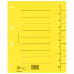 PREGRADA KARTONSKA A4 250G PK100 DONAU 8610001-11 ŽUTA