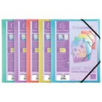 FASCIKL KLAPA S GUMICOM PP A4 KREACOVER EXACOMPTA 55279E PASTEL SORTIRANO - Image 2