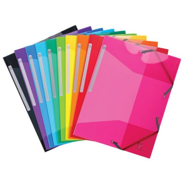 FASCIKL KLAPA S GUMICOM PP A4 SJAJNI IDERAMA EXACOMPTA 55670E SORTIRANO