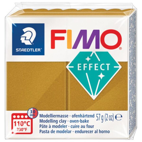MASA ZA MODELIRANJE   57G FIMO EFFECT METALLIC STAEDTLER 8010-11 METALIK ZLATNA