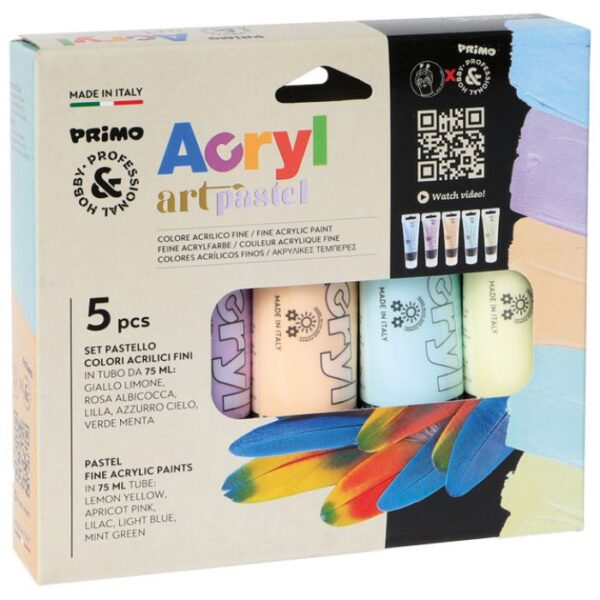 BOJA AKRILNA  75ML PVC TUBA 5BOJA PRIMO 4212TATM5PAST