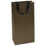 VREĆICE UKRASNE-2 BOCE 18X36X10,5 CM  STEWO 6259 70 CRNO ZLATNA BLISTER