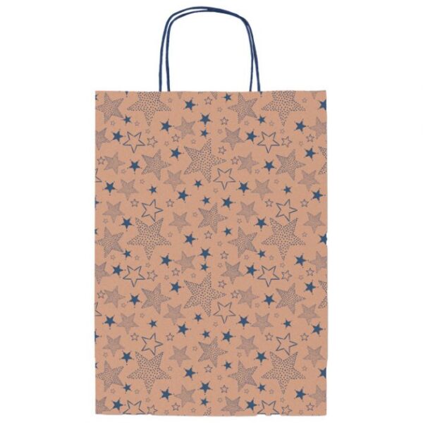 VREĆICE UKRASNE 36X41X12 CM ZVIJEZDICE REX-SAUL SADOCH SDF36-262F SMEĐA/PLAVA