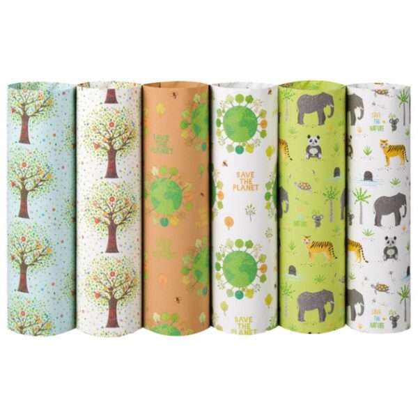 PAPIR UKRASNI ROLA 70X200 CM ECOCARTA SAVE THE PLANET REX-SAUL SADOCH EC3J1N01 * DO ISTEKA ZALIHA