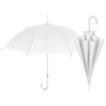 KIŠOBRAN RUČNI S PLASTIČNOM RUČKOM BASIC PERLETTI 12065 BIJELI