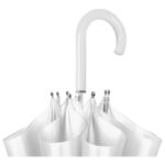 KIŠOBRAN RUČNI S PLASTIČNOM RUČKOM BASIC PERLETTI 12065 BIJELI - Image 2