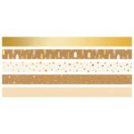 TRAKA DECO LJEPLJIVA 12 MMX3M NOVOGODIŠNJA S UZORKOM PK5 HEYDA 20-35845 38 ZLATNA BLISTER - Image 3