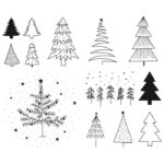 ŽIG S MOTIVOM 13 UZORAKA DRVENI NOVOGODIŠNJI BOROVI HEYDA 20-48886 64 - Image 2