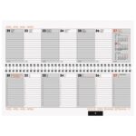 PLANER STOLNI TJEDNI NATURAL BRUNNEN 10-77267 BIJELI - Image 2