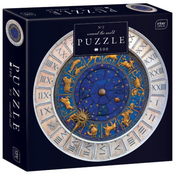 PUZZLE 500 KOM OKRUGLE AROUND THE WORLD 1 INTERDRUK