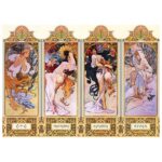 PUZZLE 1000 KOM TUBA ART.1 ALFONS MUCHA &QUOT;FOUR SEASONS&QUOT; INTERDRUK - Image 4