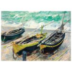 PUZZLE 1000 KOM TUBA ART.2 CLAUDE MONET &QUOT;THREE FISHING BOATS&QUOT; INTERDRUK - Image 4