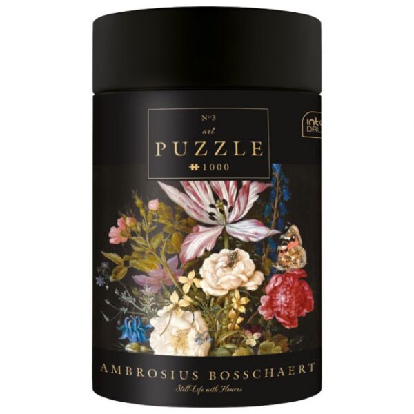 PUZZLE 1000 KOM TUBA ART.3 AMBROSIUS BOSSCHAERT &QUOT;STILL-LIFE WITH FLOWERS&QUOT; INTERDRUK
