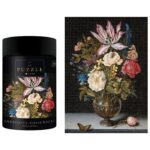 PUZZLE 1000 KOM TUBA ART.3 AMBROSIUS BOSSCHAERT &QUOT;STILL-LIFE WITH FLOWERS&QUOT; INTERDRUK - Image 2
