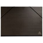 MAPA KARTONSKA LAKIRANA SA GUMICOM 32X45 CM(A3) EXACOMPTA 548000E CRNA